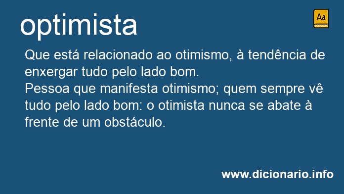 Significado de optimista