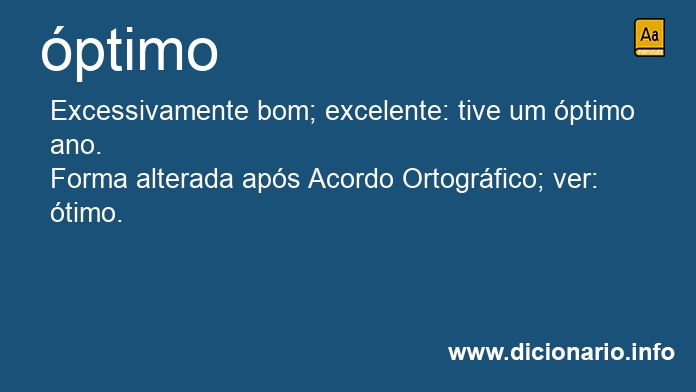 Significado de ptimos