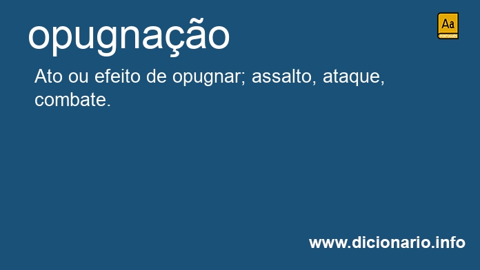 Significado de opugnao