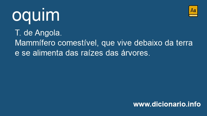 Significado de oquim