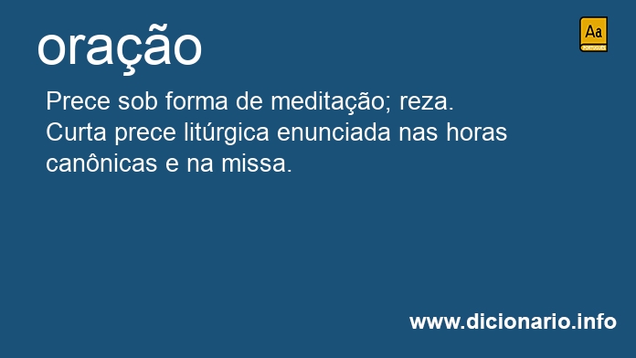 Significado de orao