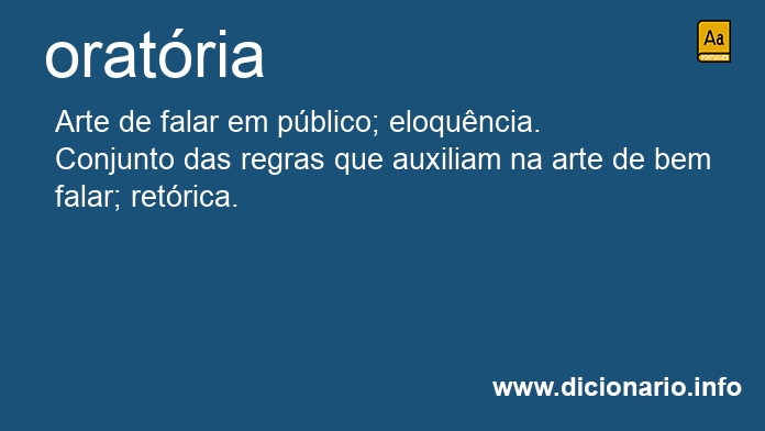 Significado de oratrias