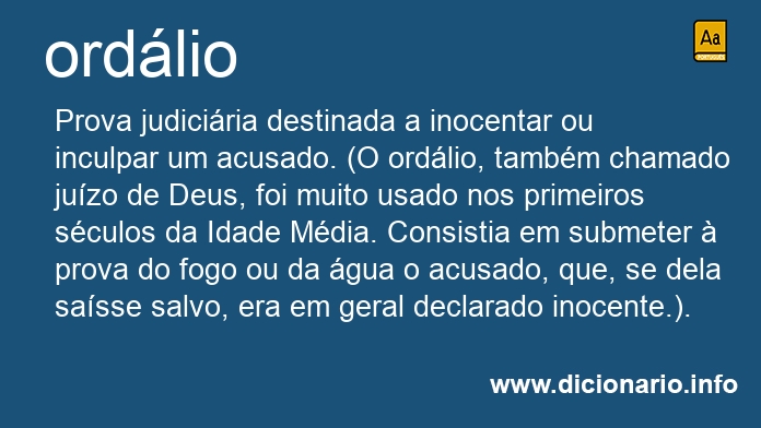Significado de ordlios
