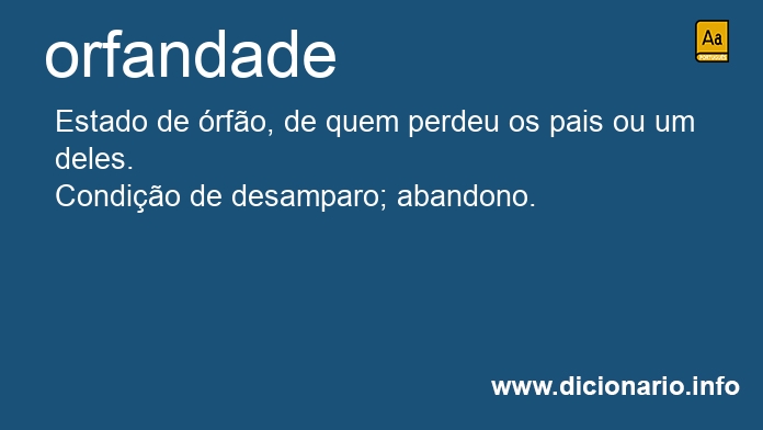Significado de orfandades