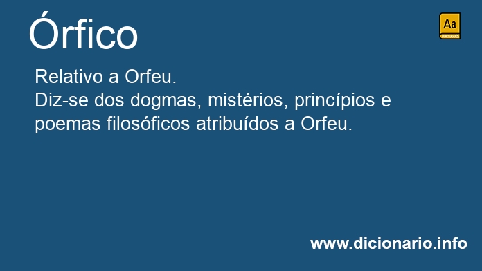 Significado de rfico
