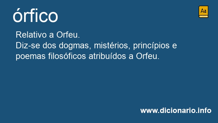 Significado de rficos