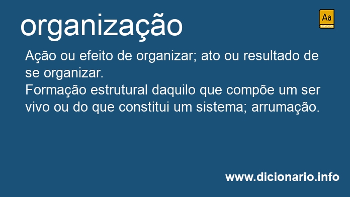 Significado de organizao