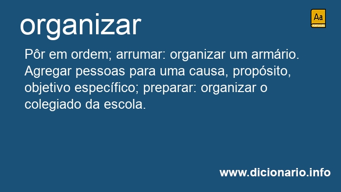 Significado de organizveis