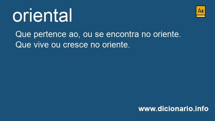 Significado de oriental