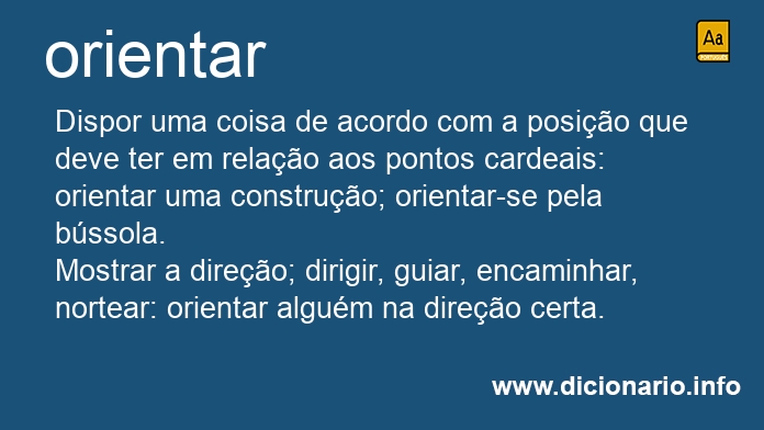 Significado de orientaram