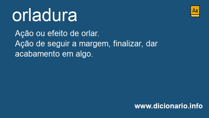 Significado de orladura