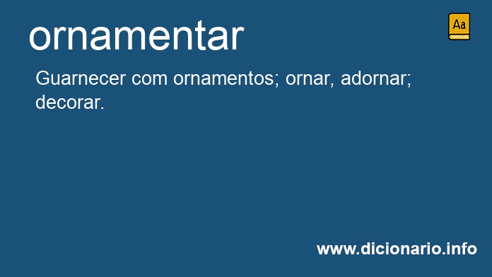 Significado de ornamentarei