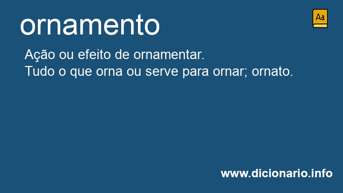 Significado de ornamento