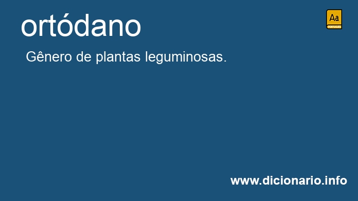 Significado de ortdano