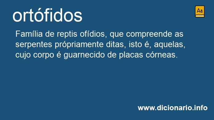 Significado de ortfidos