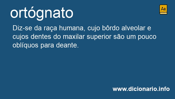 Significado de ortgnato