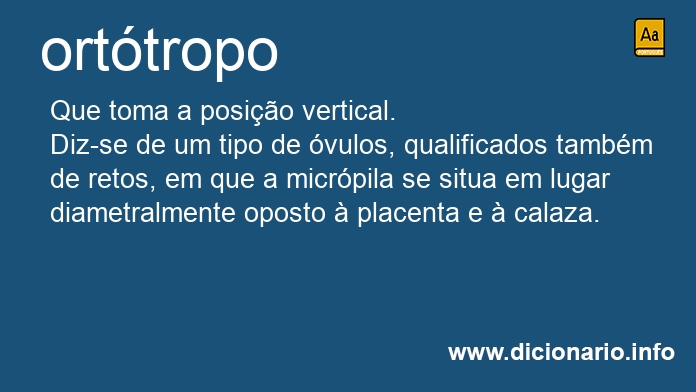 Significado de orttropos