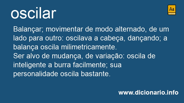 Significado de oscilars