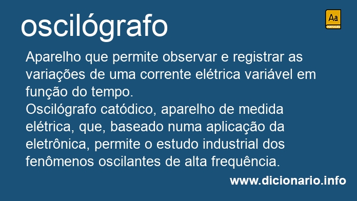 Significado de oscilgrafo