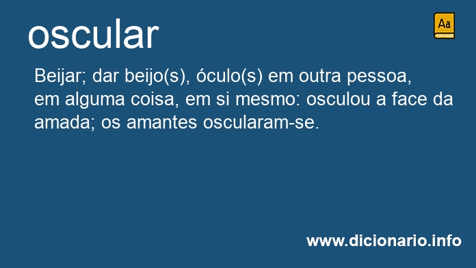 Significado de osculares
