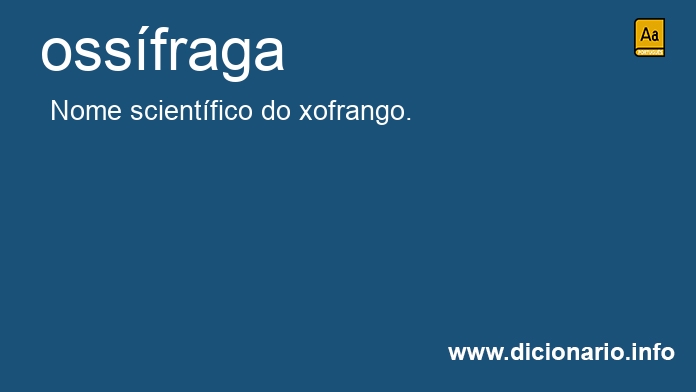 Significado de ossfraga