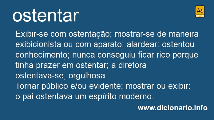 Significado de ostentais