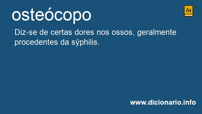 Significado de ostecopo