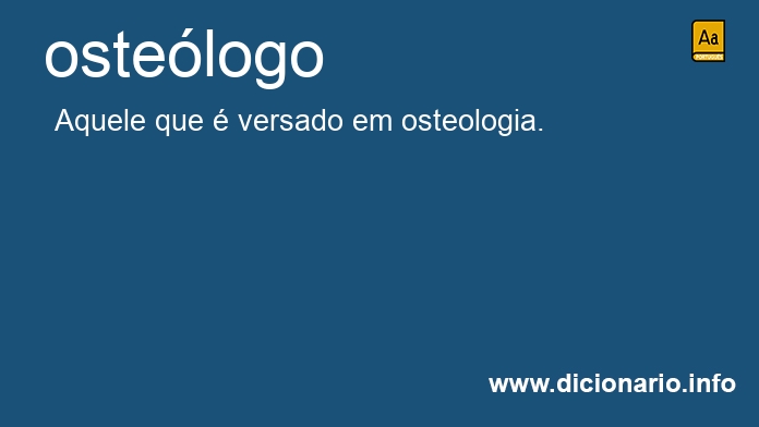 Significado de ostelogo