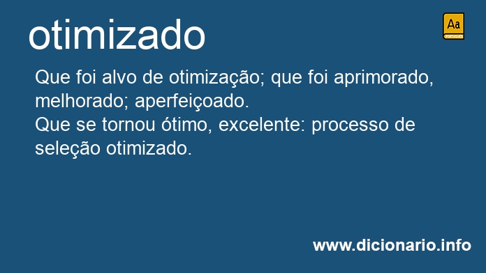 Significado de otimizado