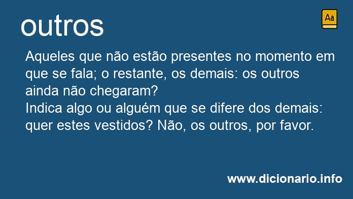 Significado de outros