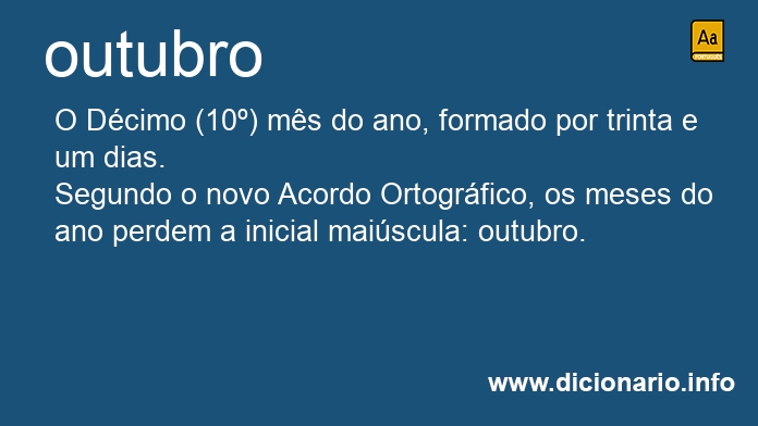 Significado de outubros