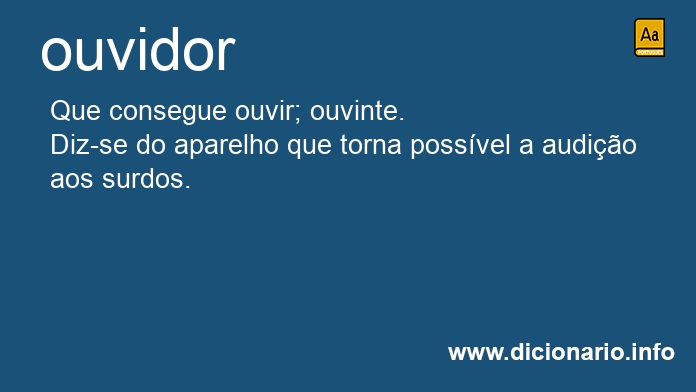 Significado de ouvidores