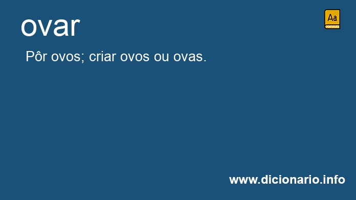 Significado de ovar