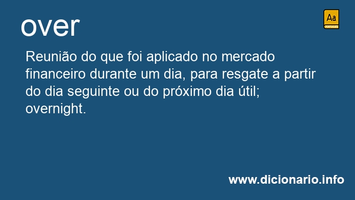 Significado de over