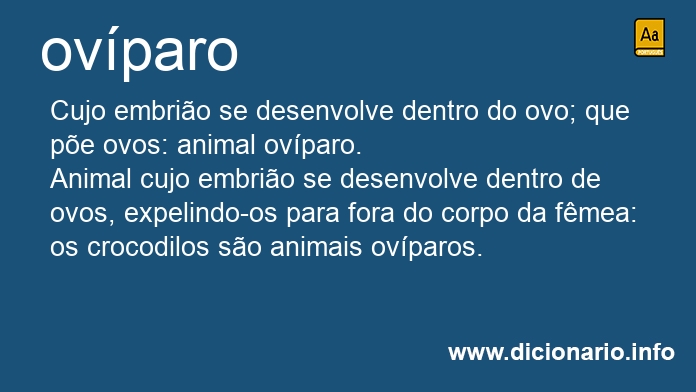 Significado de ovparos