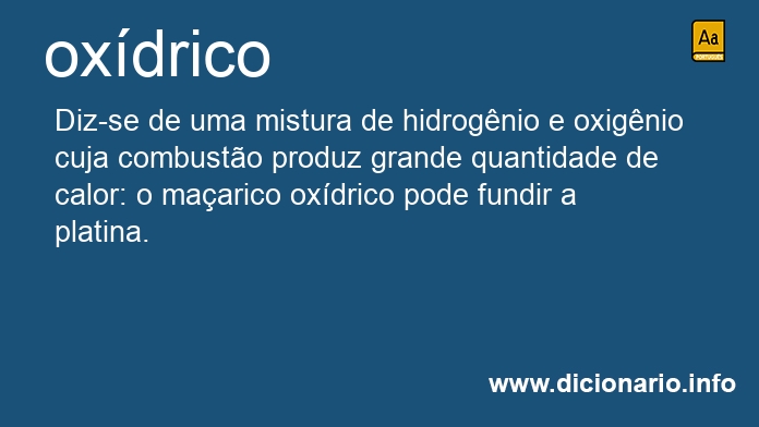 Significado de oxdrico