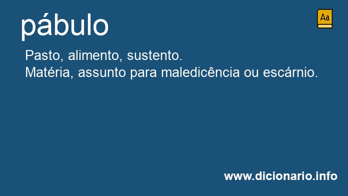 Significado de pbulo