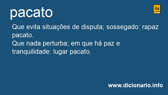 Significado de pacatos