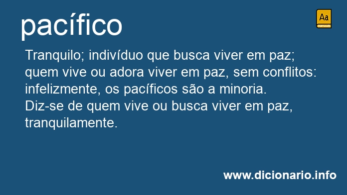 Significado de pacfico