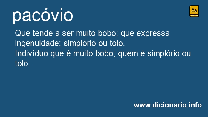 Significado de pacvio