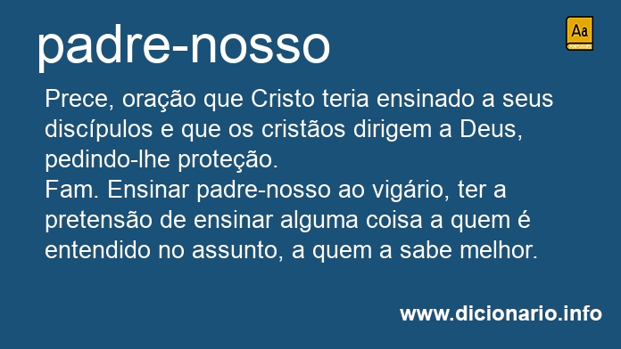 Significado de padre-nosso