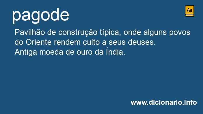 Significado de pagode