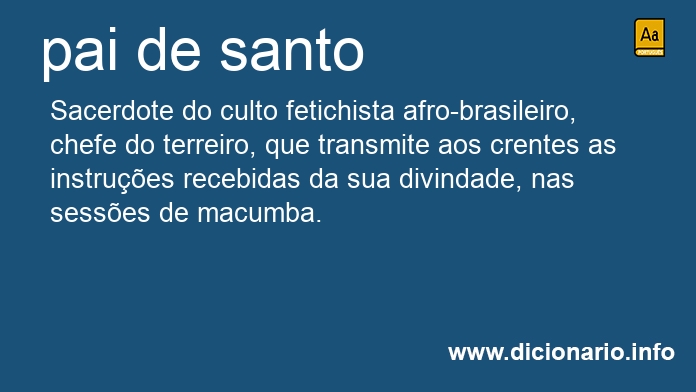 Significado de pai de santo