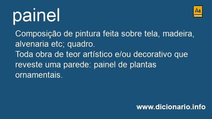 Significado de painel