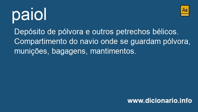 Significado de paiois