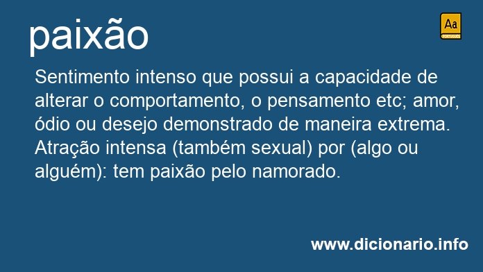 Significado de paixo