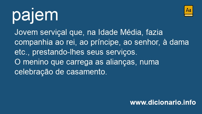 Significado de pajens