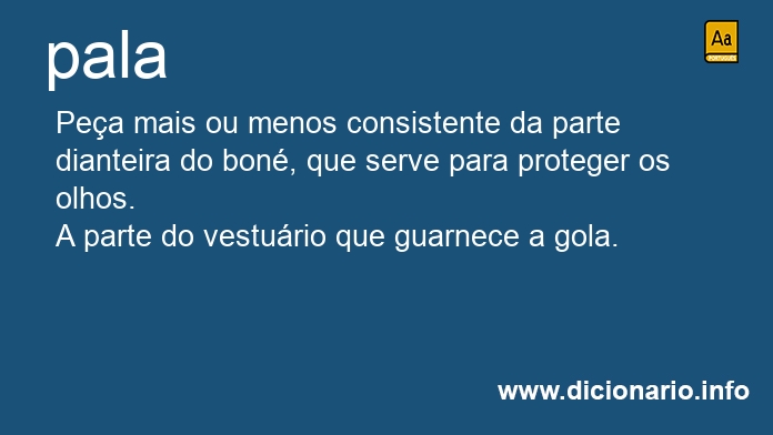 Significado de pala