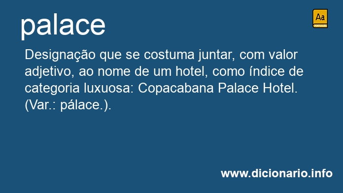 Significado de palace