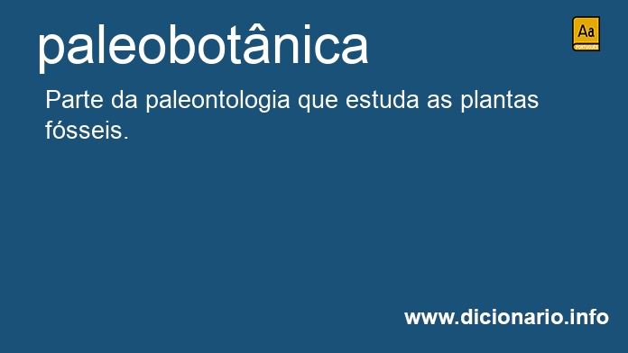 Significado de paleobotnica